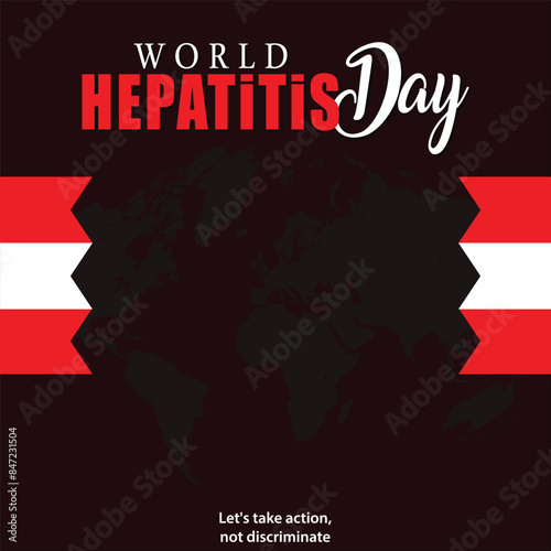 World Hepatitis day vector illustration design for social media poster and banner