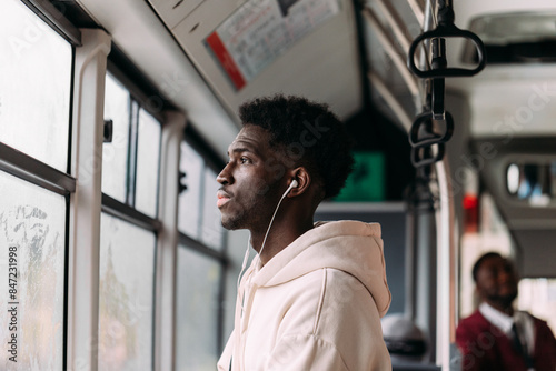 Pensive passenger photo