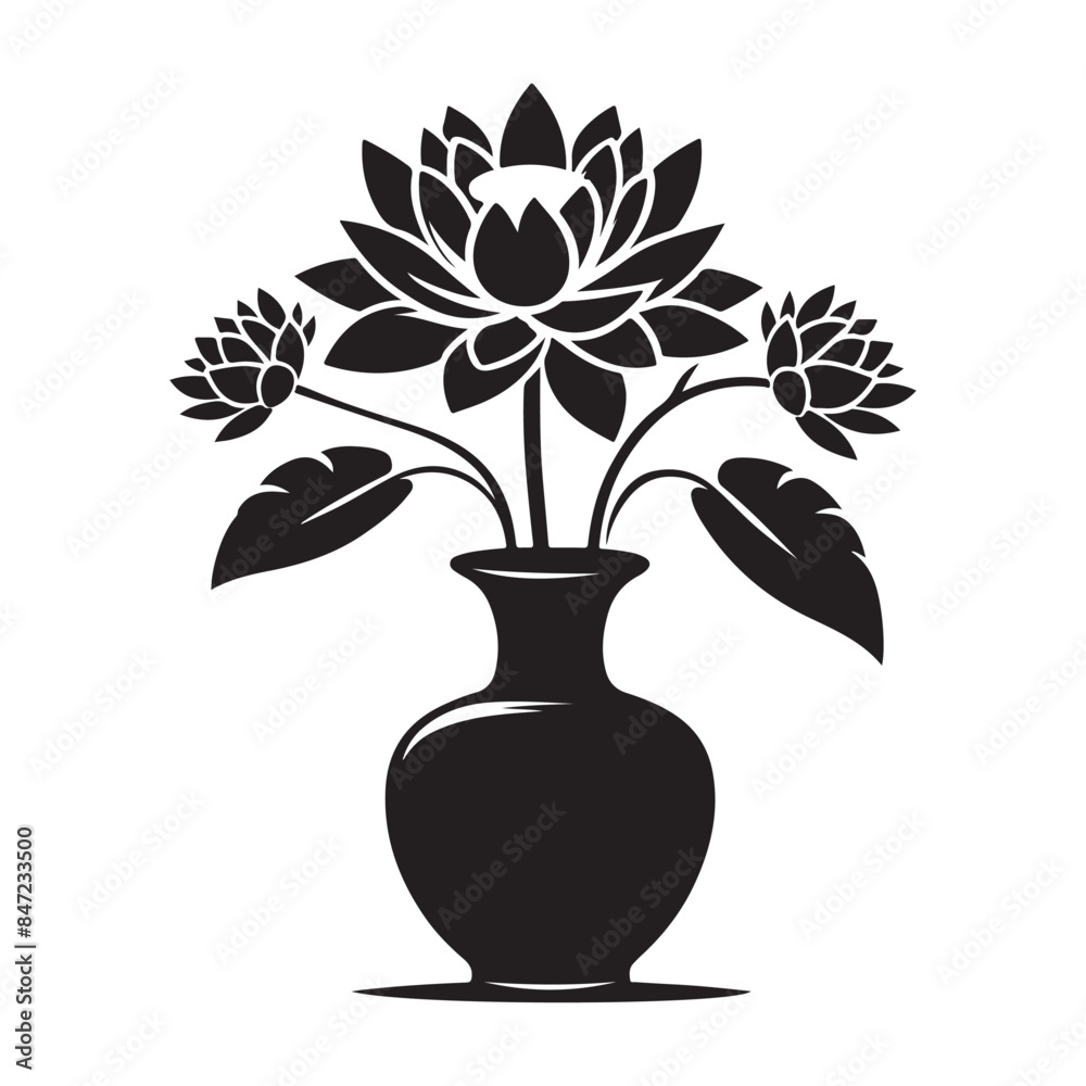 Flower vector silhouette Flower vector silhouette