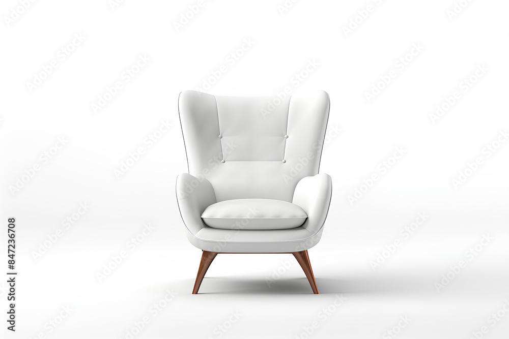 White background isolated chair 3D rendering White background isolated chair 3D rendering