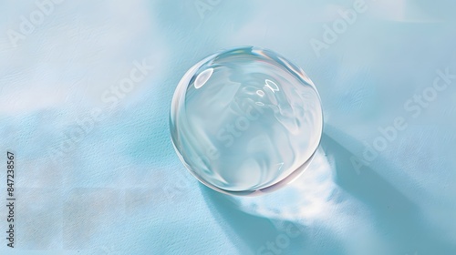 Wallpaper Mural Crystal clear water bubble on a delicate surface. Torontodigital.ca