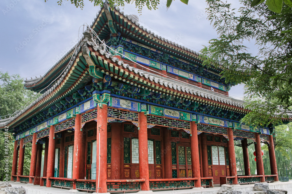 The Hall of Benevolence and Longevity (Rén Shòu Diàn) is a pavilion of the Summer Palace (Beijing, China) and represents a symbol of the mastery of Chinese architecture The Hall of Benevolence and Longevity (Rén Shòu Diàn) is a pavilion of the Summer Palace (Beijing, China) and represents a symbol of the mastery of Chinese architecture