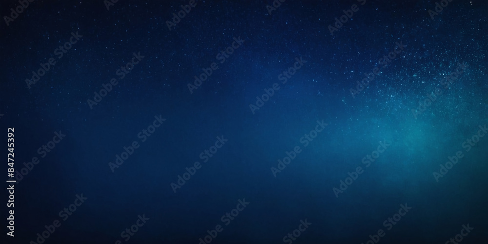Naklejka premium navy blue , color gradient rough abstract background shine bright light and glow template empty space , grainy noise grungy texture