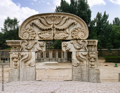 Yuanmingyuan (Gardens of Perfect Brightness) are part of the gardens of the Summer Palace, the largest and most luxurious of the imperial gardens of China (Beijing, China) photo