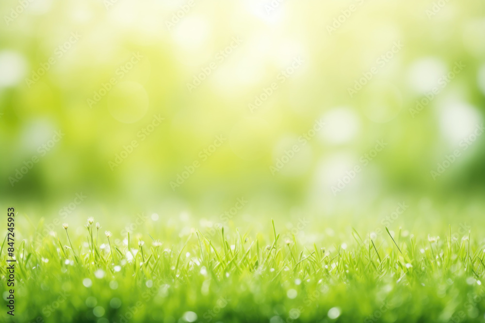 Green Nature Meadow Background Copy Space