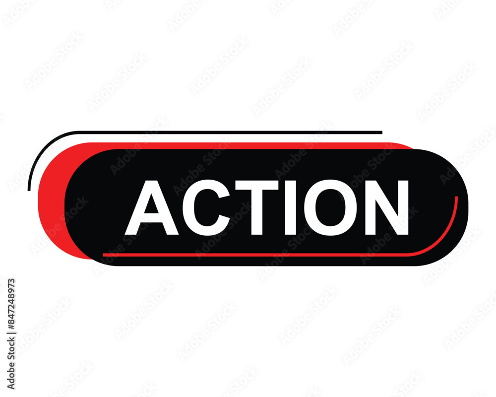 action button on white background. action button sign action button on white background. action button sign