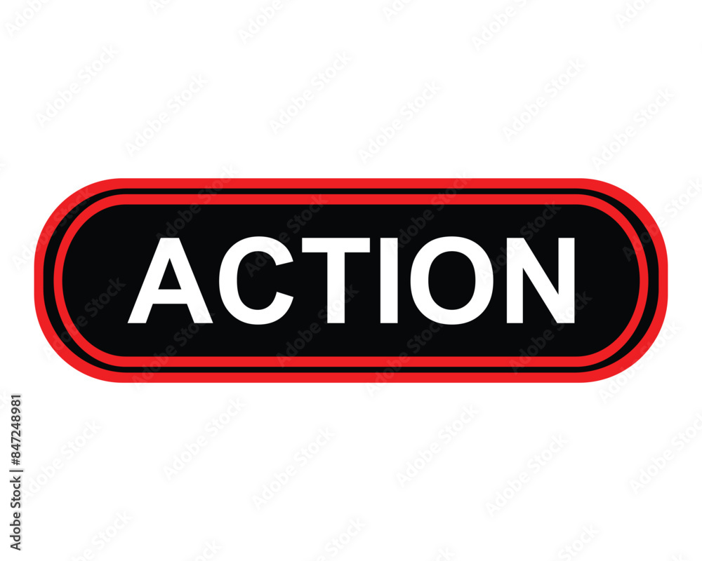 action button on white background. action button sign action button on white background. action button sign