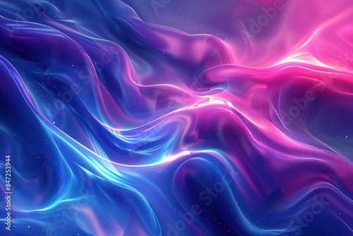 Wallpaper Mural Abstract Swirling Colors with Glowing Lights Torontodigital.ca
