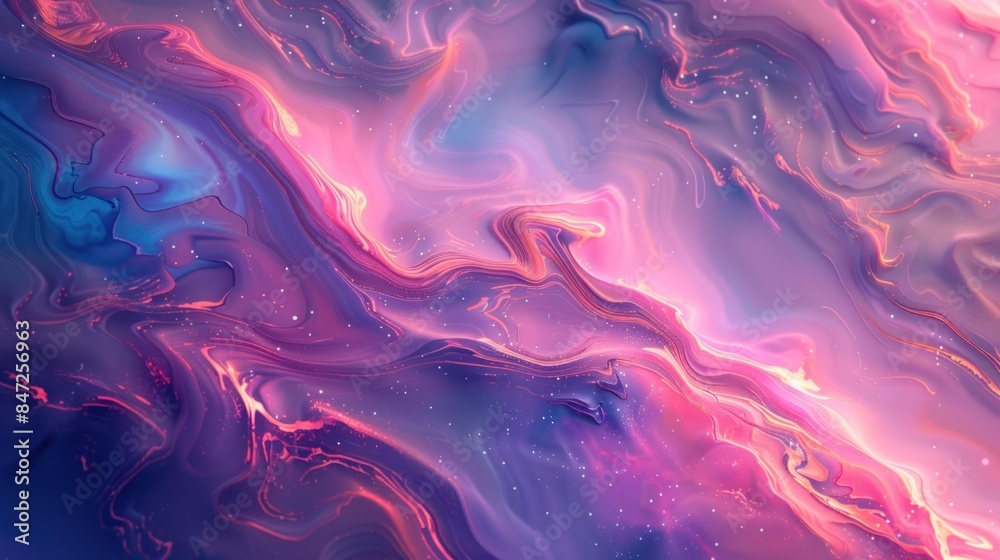 Obraz premium Abstract Swirls of Pink and Blue