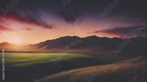 sunrise over the mountains © Marius