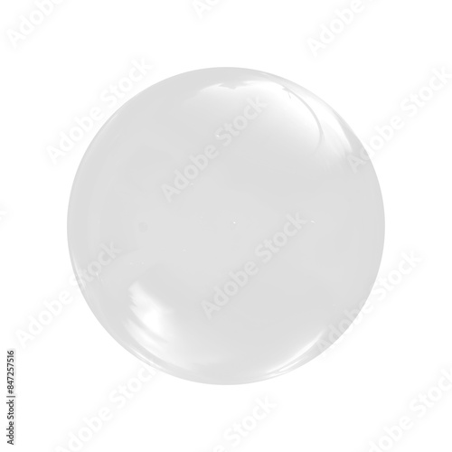Soap bubble on transparent background	