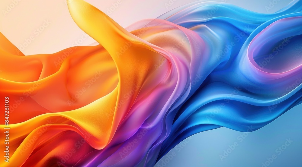 Obraz premium Abstract Swirling Colors