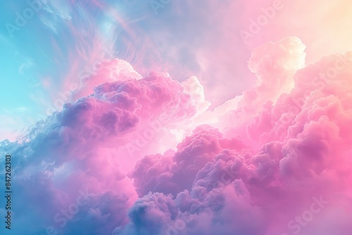 Dreamy Pastel Cloudscape