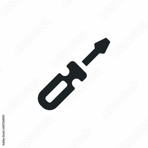 screwdriver construction tool sign icon