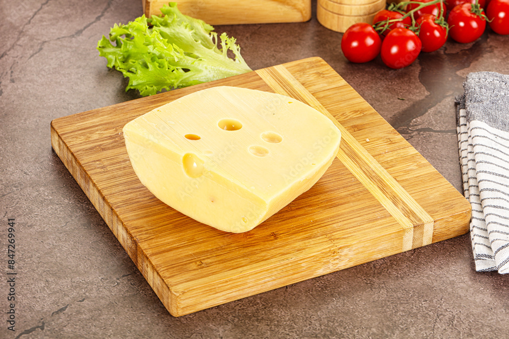 Gourmet Maasdam cheese with hole Gourmet Maasdam cheese with hole