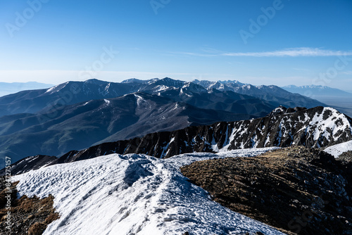 Obraz na płótnie The beautiful Sangre de Cristo Range of the Colorado Rocky Mountains. w salonie