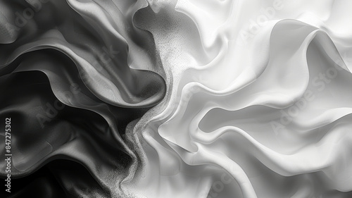 Black and White Yin-Yang Design