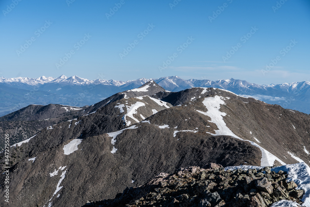 The beautiful Sangre de Cristo Range of the Colorado Rocky Mountains.