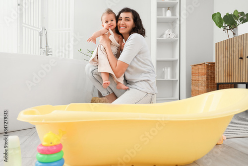 Happy mother and baby bondi...