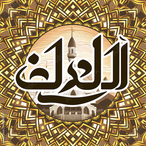 This beautiful Islamic 3d illustration is mainly made for great celebration Eid al Adha