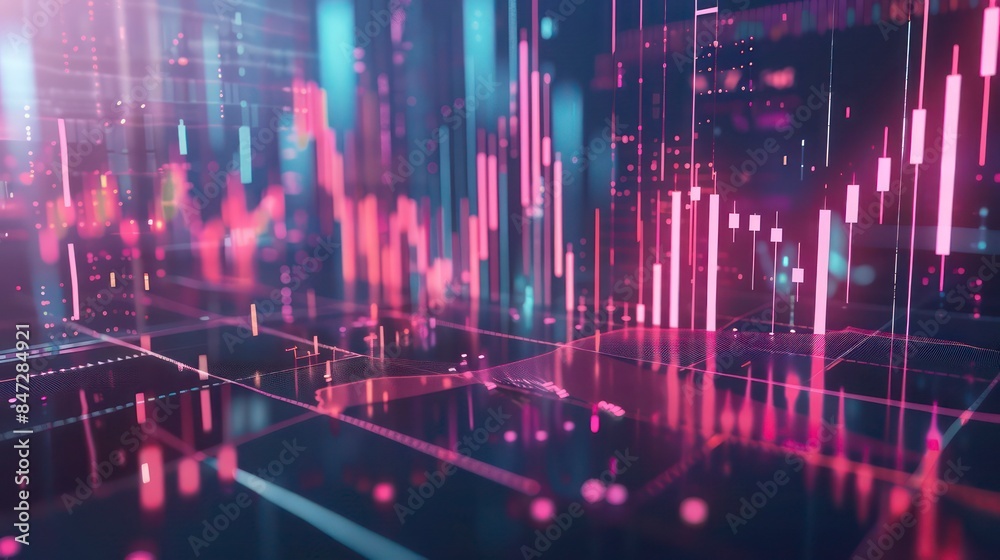 Stock market graph or forex trading chart. Trade and invest wallpaper Stock market graph or forex trading chart. Trade and invest wallpaper
