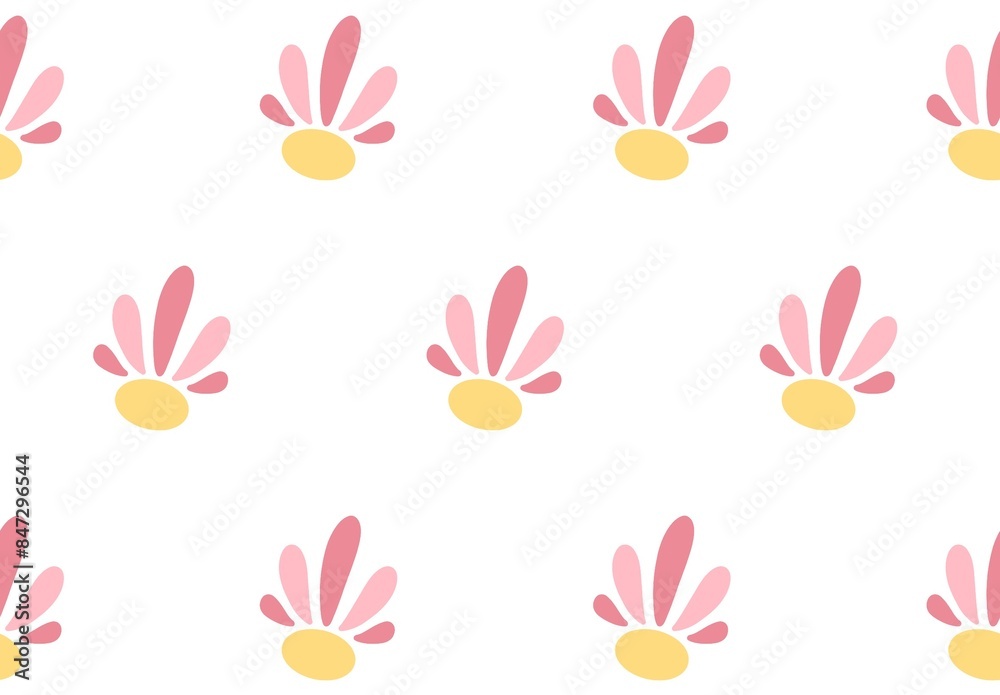 pattern with pink flowers pattern with pink flowers