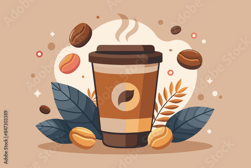 coffee cup vector illustration