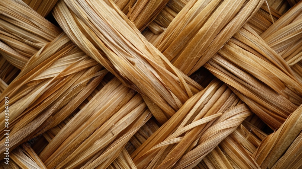 Woven straw twisted together Woven straw twisted together