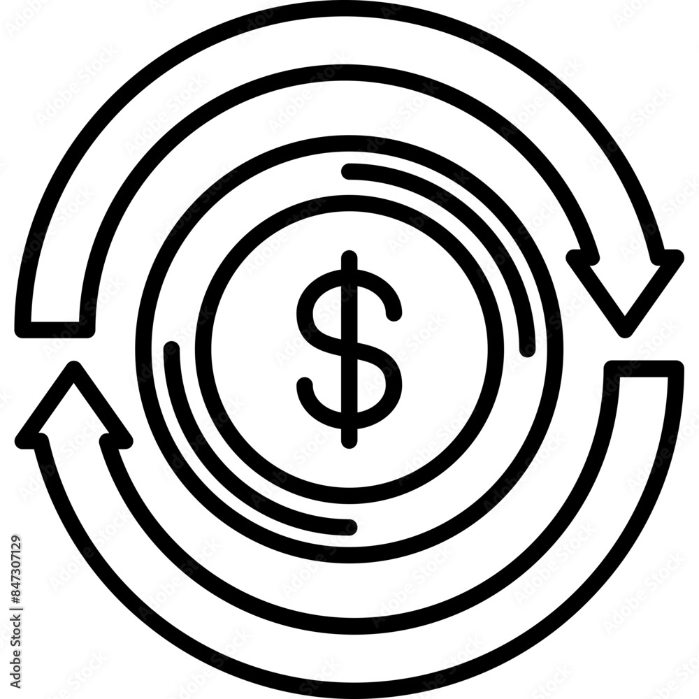 Return On Investment Icon Return On Investment Icon