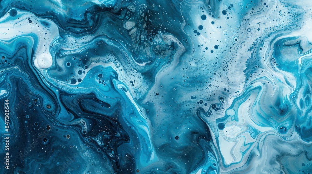 Obraz premium Abstract Blue Gold Marble