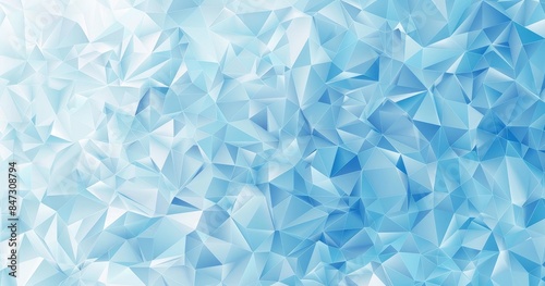 Modern Geometric Blue Triangles Pattern