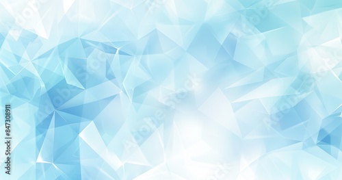 Blue Triangles Abstract Background