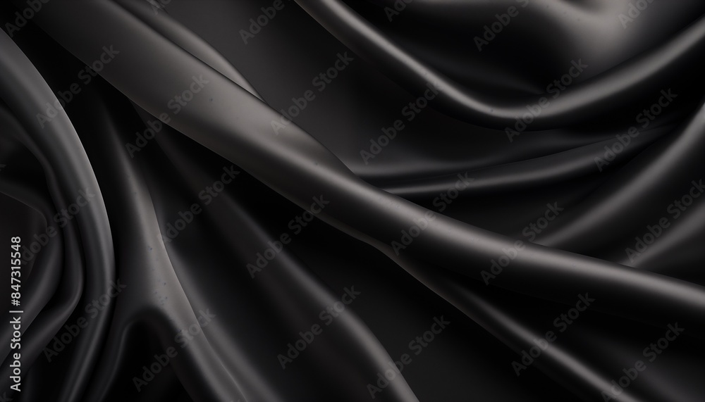 black satin fabric wave black satin fabric wave