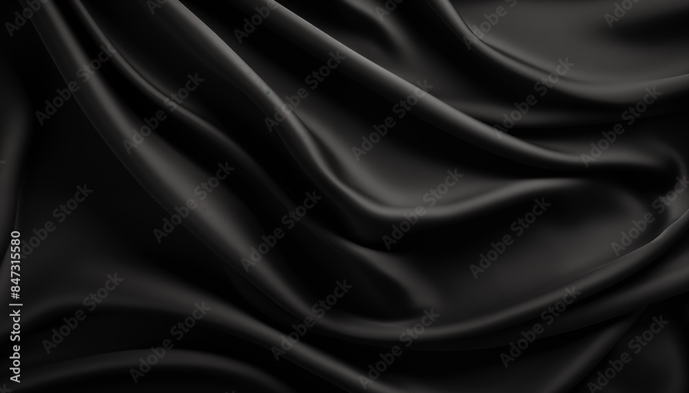 black satin fabric wave black satin fabric wave