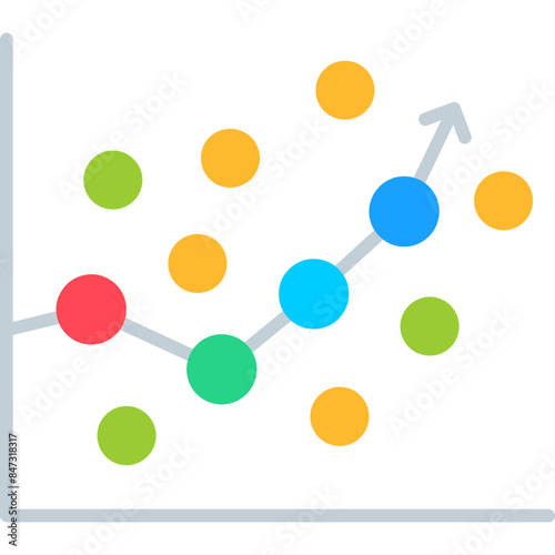 Photos Regression Analysis Icon
