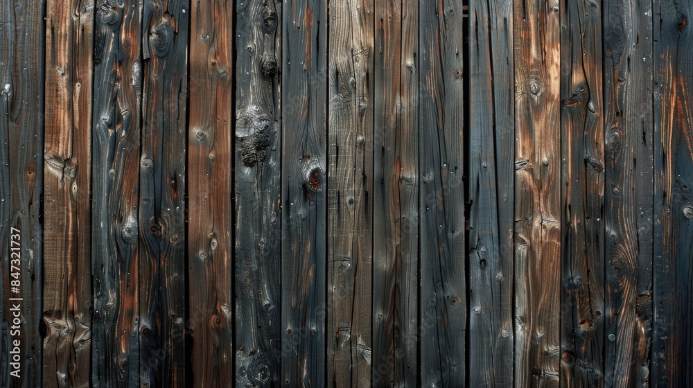 Background of aged wooden fence texture