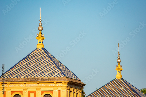 Palacio de San Telmo Rooftops in Seville, Spain on a Clear Day photo