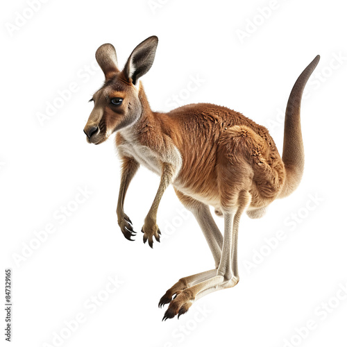 kangaroo in a white background, PNG