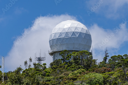 Fototapeta Naklejka Na Ścianę i Meble -  KPGO - Kōkeʻe Park Geophysical Observatory, Kalalau Lookout, Kokee State Park Kauai Hawaii

