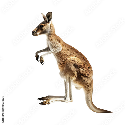 kangaroo on the white, PNG