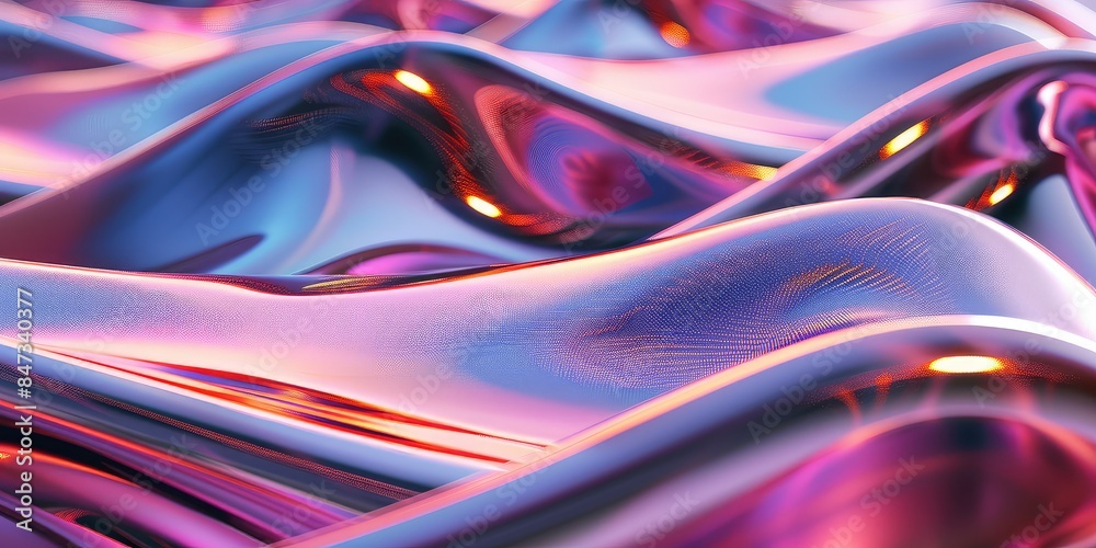 beautiful rendering, abstract background with soft folds of reflective material. beautiful rendering, abstract background with soft folds of reflective material.
