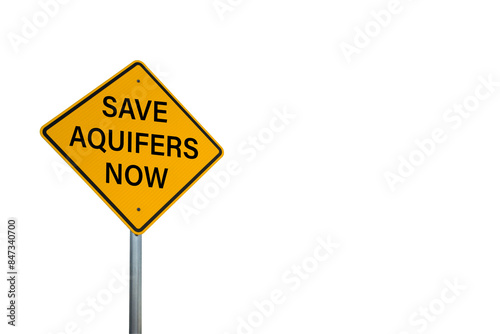 Save Aquifers Road Sign