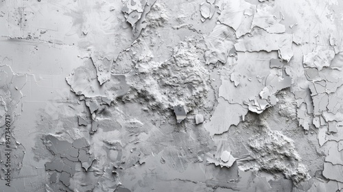 Concrete wall covered with plaster