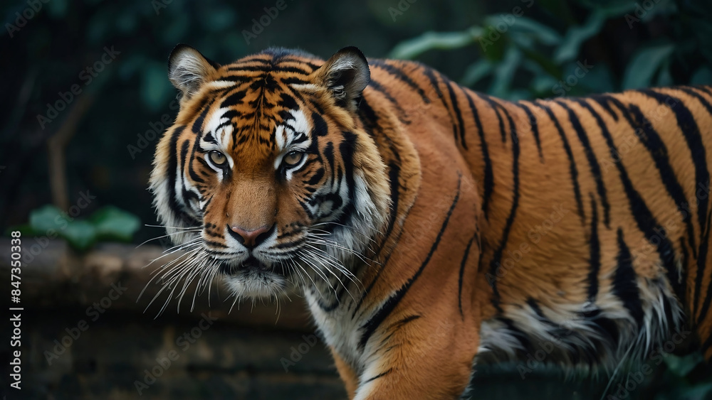 Powerful Strong Predator Orange Tiger:stripes, jungle, wildlife, predator, feline, endangered, roar,nature Powerful Strong Predator Orange Tiger:stripes, jungle, wildlife, predator, feline, endangered, roar,nature
