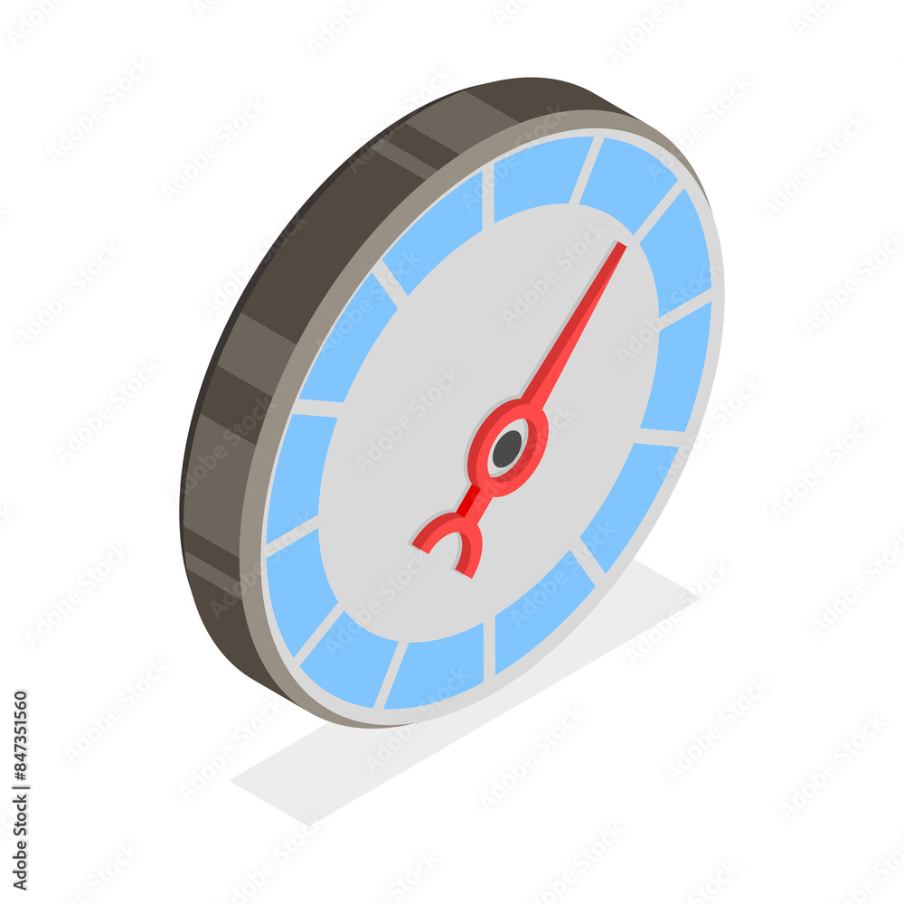 3D Isometric Flat Set of Meter Set. Item 3 3D Isometric Flat Set of Meter Set. Item 3