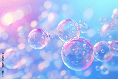 Ethereal Bubbles in Pastel Light