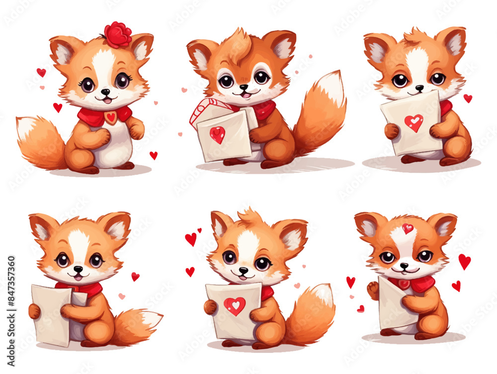 Watercolor valentines day love red panda couple, hand drawn watercolor illustration for greeting card or invitation design Watercolor valentines day love red panda couple, hand drawn watercolor illustration for greeting card or invitation design