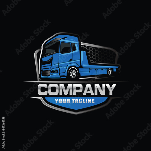 towing truck logo vector template