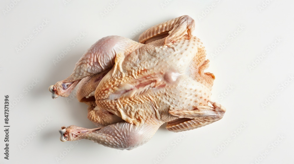 Whole chicken meat isolated on white background. Whole chicken meat isolated on white background.