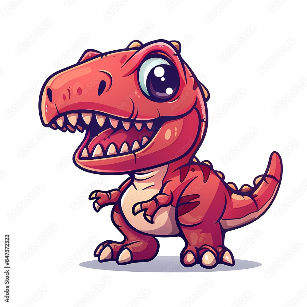 Fototapeta premium Cute Tyrannosaurus rex, T-Rex
